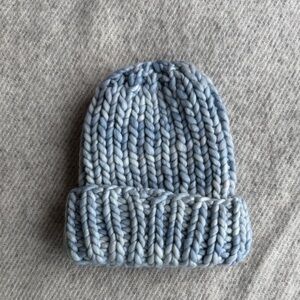 Soft Sky Blue Kids chunky Knit Hat
